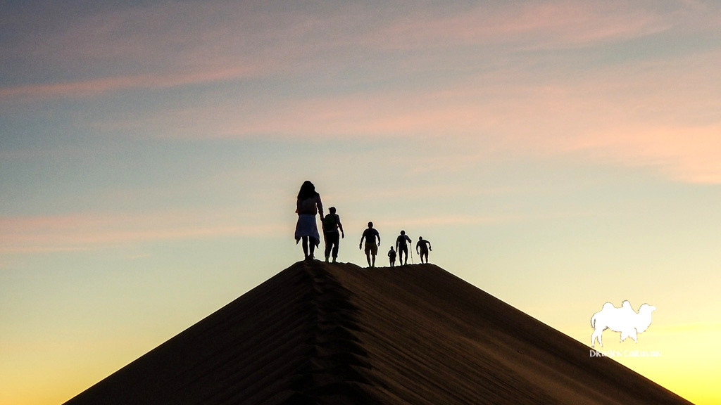 Desert dunes at golden hour
